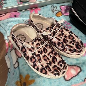 Leopard Print Hey Dudes Buckle Exclusive